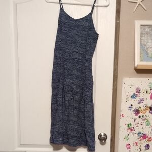 Old Navy Blue Gray Spaghetti Strap Slip Dress